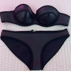 Black Neoprene bathing suit size M